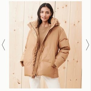 Jenni Kayne puffer jacket in dark khaki